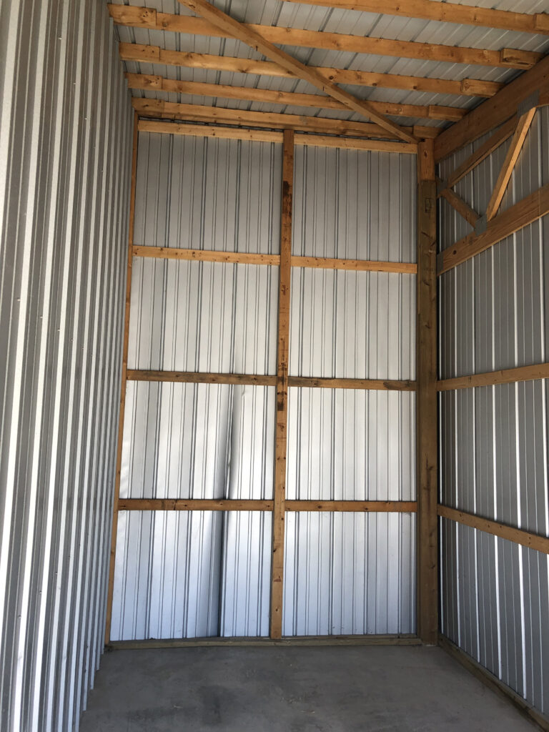 Inside 10' x 19' storage unit