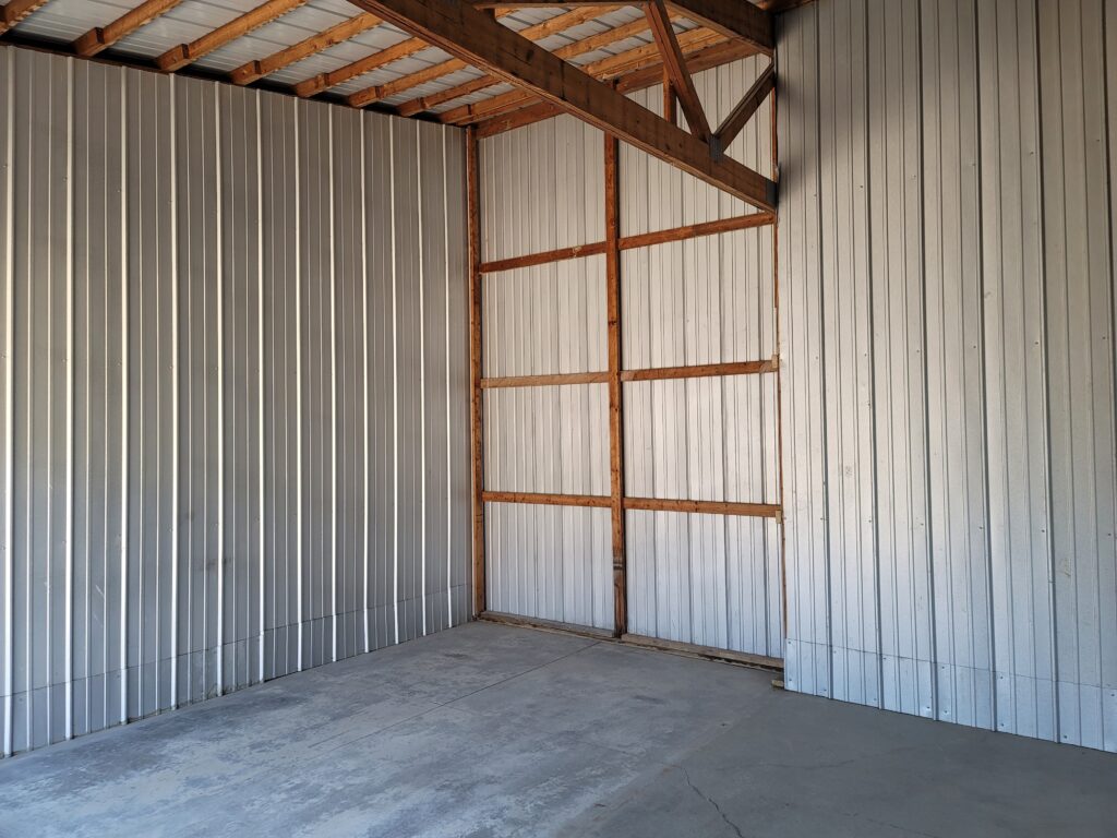 Inside 18' × 19' Storage Unit (#30) in Davenport, Iowa