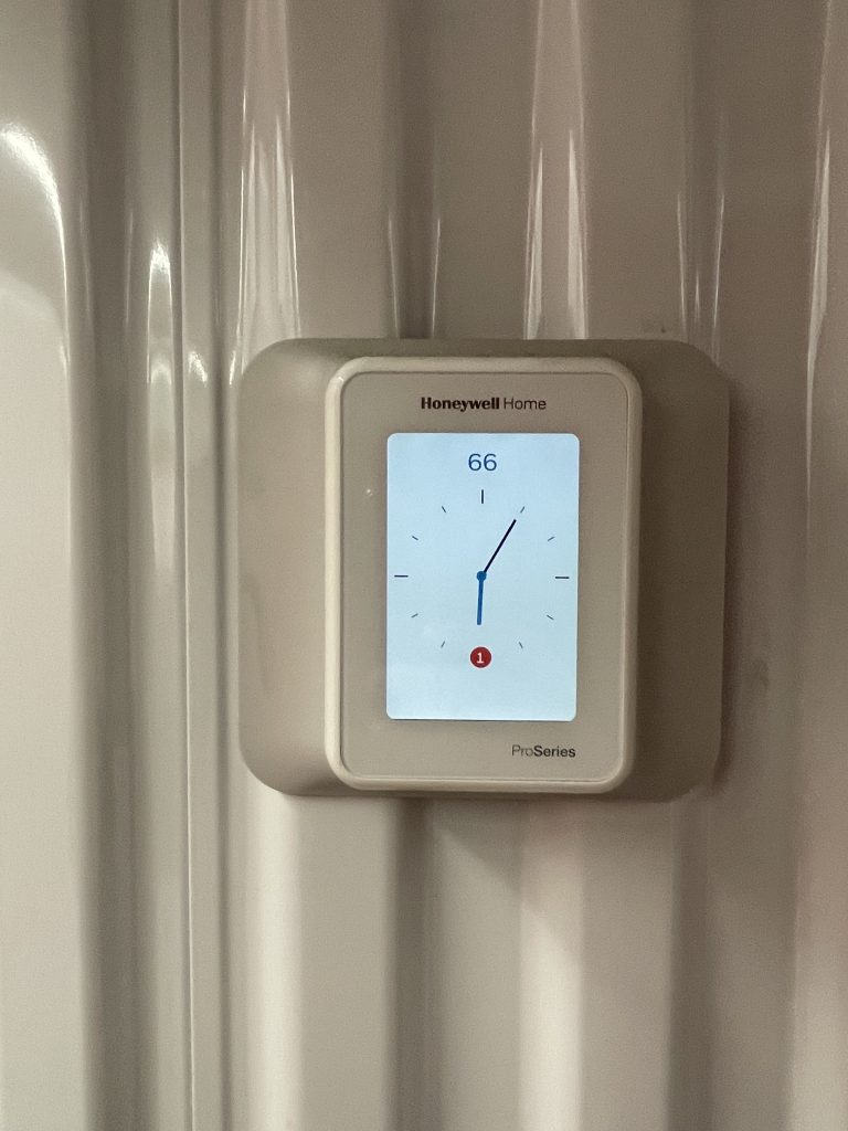 Honeywell Home Thermostat ProSeries at Climate Controlled Storage Units in Davenport, Iowa