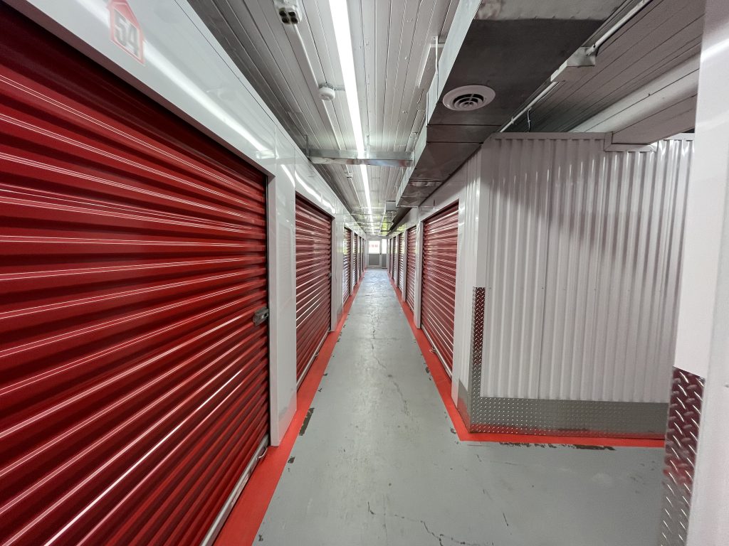 Indoor Climate Controlled Storage Units in Davenport, Iowa at Red Barn Storage - row