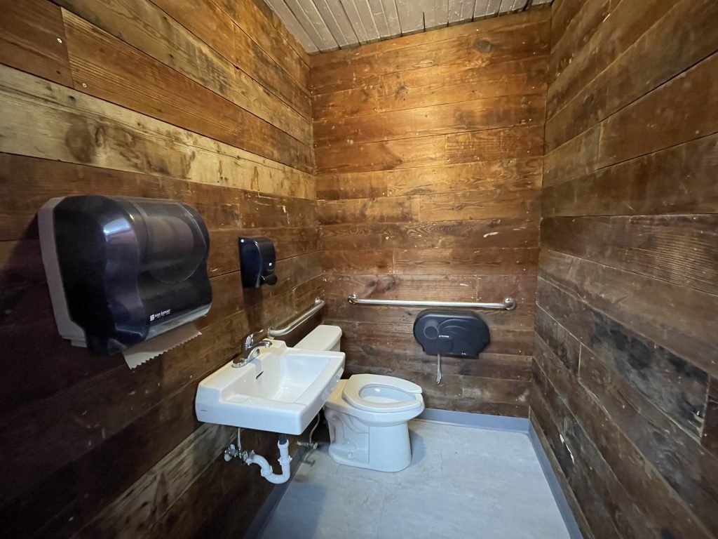 Restroom at Red Barn Storage