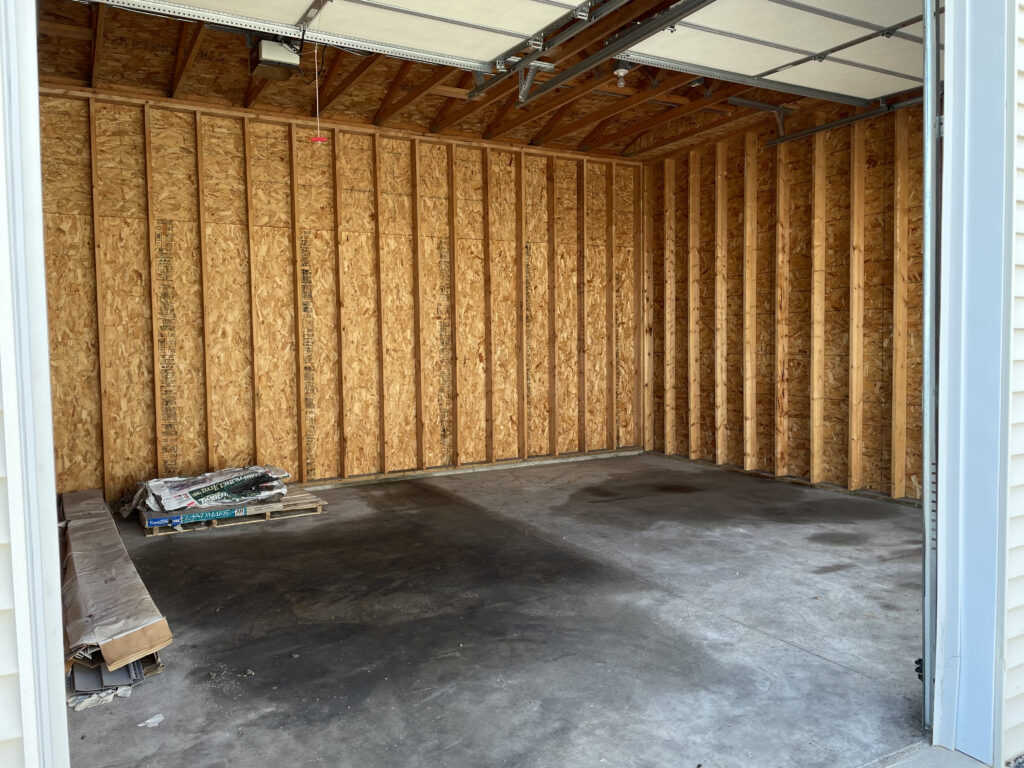 20' x 20' Drive-Up Storage Unit at Red Barn Storage in Davenport, Iowa with two 8.8 width by 11' height doors and electric opener.
