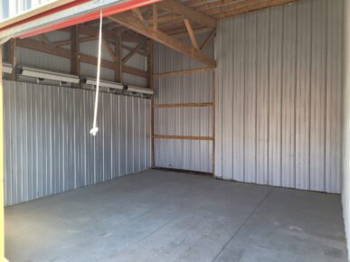 Inside 18' × 19' Storage Unit (#23) in Davenport, Iowa