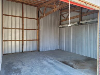 Inside 18' × 19' Storage Unit (#30) in Davenport, Iowa