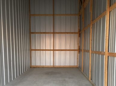 Inside large Storage Unit at Red Barn Storage in Davenport, Iowa