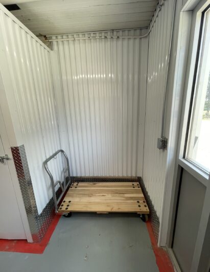 Moving Cart at Indoor Climate Controlled Storage Units in Davenport, Iowa at Red Barn Storage.
