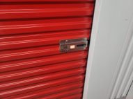Nokē Smart Entry Lock to get into Climate Controlled Storage Units in Davenport, Iowa at Red Barn Storage (Nokē and Janus International lock)